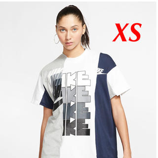 サカイ(sacai)のsacai NIKE コラボTシャツ XS・新品・未使用・未開封・送料込み(Tシャツ(半袖/袖なし))