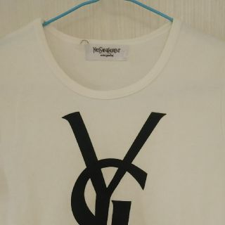 最終お値下げ　SAINT LAURENT Tシャツ Uネック ロゴ文字夏