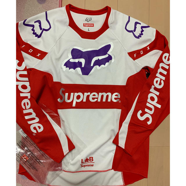 Supreme - 新品同様Lサイズ！ Supreme®/Fox Racing® Motoジャージ赤の通販 by チカ's shop