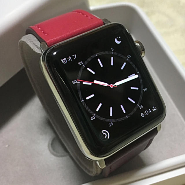 Apple Watch - Apple Watch series3 ステンレス セルラーモデル 42mmの通販 by トロコスのお店｜アップル
