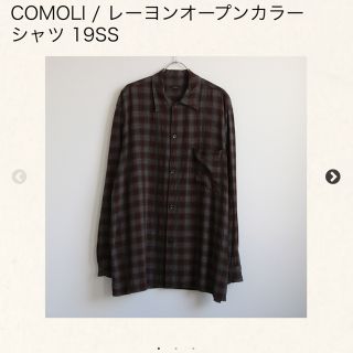 コモリ(COMOLI)のcomoli 19ss レーヨンシャツ(シャツ)