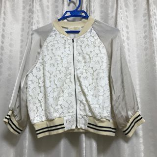 ダブルクローゼット(w closet)の【co co様専用】レースブルゾン(ブルゾン)