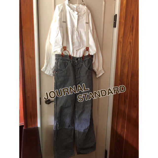 JOURNAL STANDARD ヒッコリー デニムパンツ サスペンダー付