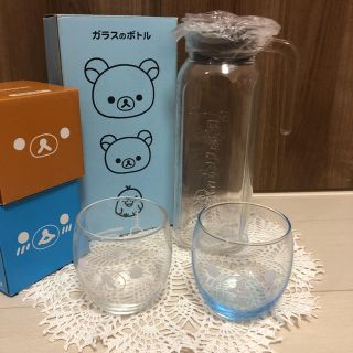 サンエックス(サンエックス)の【新品・未使用】リラックマ❤︎ボトル&グラスセット❤︎(グラス/カップ)