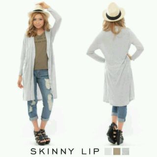 スキニーリップ(Skinny Lip)のskinnyLip シンプルロングカーデ(カーディガン)