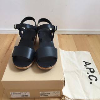 アーペーセー(A.P.C)のA.P.C. コルク ウエッジサンダル(サンダル)