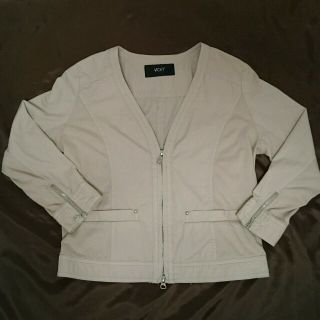 ビッキー(VICKY)のVICKY☆Ｖカラーjacket(ノーカラージャケット)