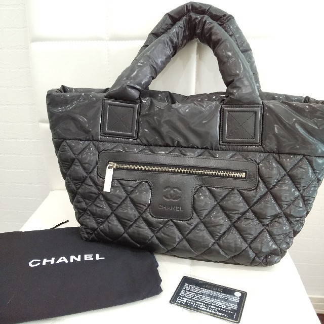 CHANEL★シャネル★コココクーン★ブラック×ボルドー★トートバッグ