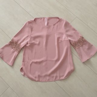 アナイ(ANAYI)の極美品 ANAYI ダブルクロス 袖レース ブラウス(シャツ/ブラウス(長袖/七分))