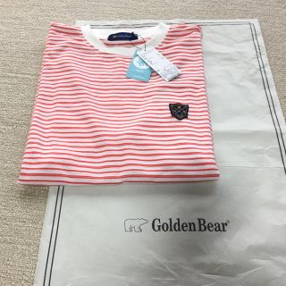 ゴールデンベア(Golden Bear)の値下げ❣️新品 タグ付き ゴールデンベア ボーダー柄 半袖Tシャツ 紳士Ｌサイズ(Tシャツ/カットソー(半袖/袖なし))