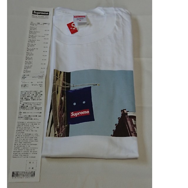 supreme banner tee white 白 Mサイズ 新品未使用 1