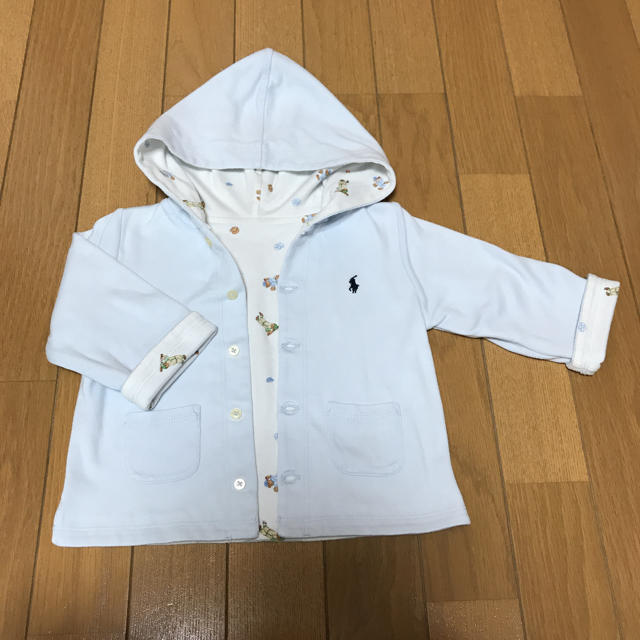 Ralph Lauren(ラルフローレン)の【ガオガオ様専用】ラルフローレン リバーシブル パーカー 80 キッズ/ベビー/マタニティのベビー服(~85cm)(カーディガン/ボレロ)の商品写真