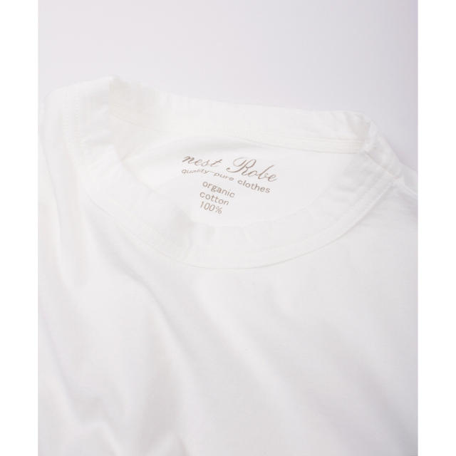nest Robe(ネストローブ)の美品☆ネストローブ☆オーガニックコットンクルーネックTee レディースのトップス(Tシャツ(半袖/袖なし))の商品写真