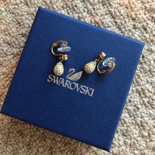 スワロフスキー(SWAROVSKI)のスワロフスキー☆ゴールドイヤリング(イヤリング)