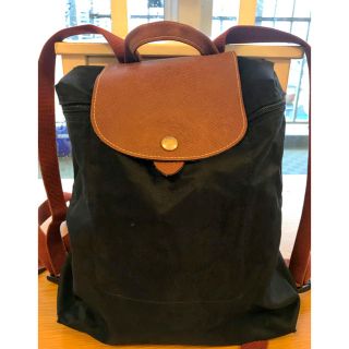 ロンシャン(LONGCHAMP)のLongchamp♡ロンシャン♡リュック  黒(リュック/バックパック)