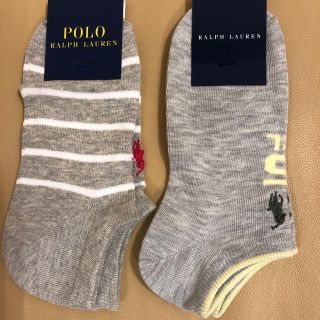 ポロラルフローレン(POLO RALPH LAUREN)の新品 レディース POLO ポロラルフローレン 人気ショートソックス2足(ソックス)