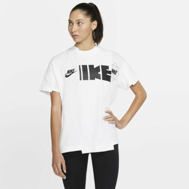 NIKE × sacai Tシャツ White Lサイズ 新品未使用Tシャツ(半袖/袖なし)