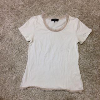 ユナイテッドアローズグリーンレーベルリラクシング(UNITED ARROWS green label relaxing)の白のトップス(Tシャツ(半袖/袖なし))