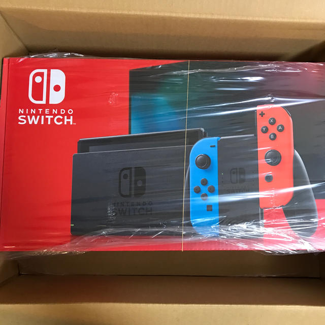 【美品】新型 Nintendo Switch 本体　ネオンブルー/ネオンレッド