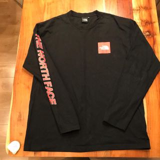 ザノースフェイス(THE NORTH FACE)のノースフェイス ロンT 黒✖️赤(Tシャツ/カットソー(七分/長袖))