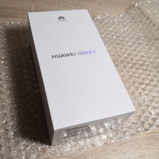 アンドロイド(ANDROID)のhuawei nova3 新品未使用未開封品　アイリスパープル(スマートフォン本体)