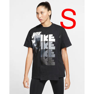 ナイキ(NIKE)のSacai Nike Hybrid Tee Black S (Tシャツ(半袖/袖なし))