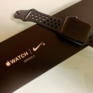 アップルウォッチ(Apple Watch)のApple watch series3 NIKE+38mm GPSモデル(腕時計(デジタル))