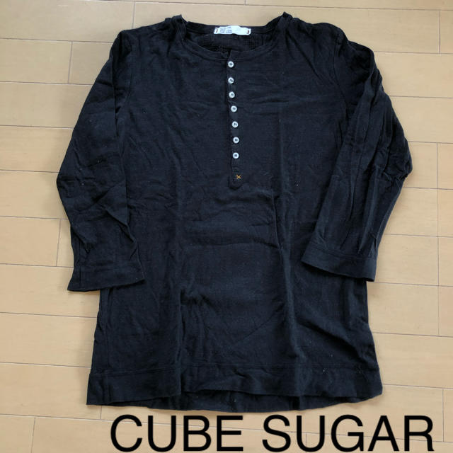 CUBE SUGAR(キューブシュガー)のキューブシュガー ヘンリーネックＴ 七分袖 レディースのトップス(Tシャツ(長袖/七分))の商品写真