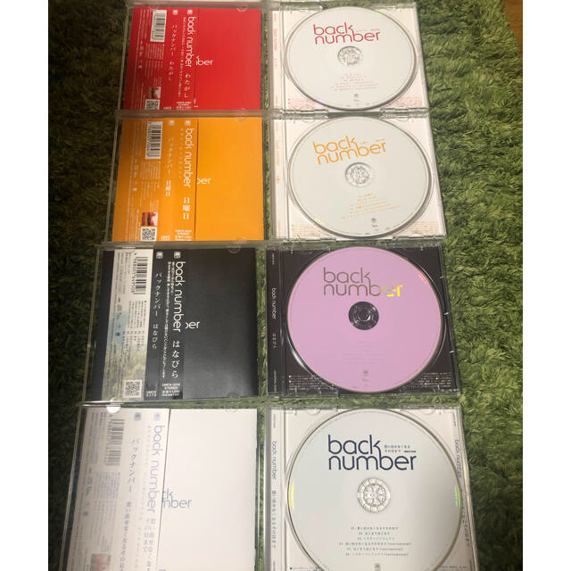 BACK NUMBER(バックナンバー)のbacknumber シングルCD5枚set バラ売り可 エンタメ/ホビーのCD(ポップス/ロック(邦楽))の商品写真