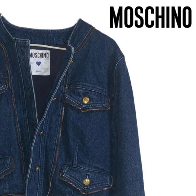 MOSCHINO(モスキーノ)の【愛さん専用】♡MOSCHINO デニムジャケット♡ レディースのジャケット/アウター(Gジャン/デニムジャケット)の商品写真