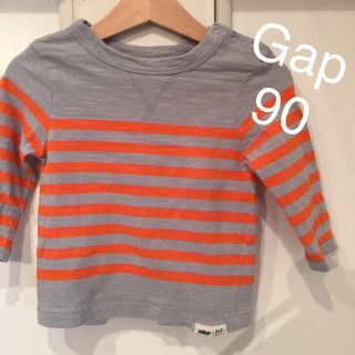 ベビーギャップ(babyGAP)のGap 90 オレンジボーダー (Tシャツ/カットソー)