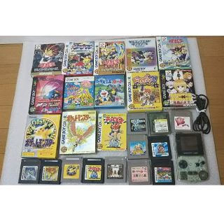ゲームボーイカラー本体 ソフト22本 まとめ売り(携帯用ゲームソフト)