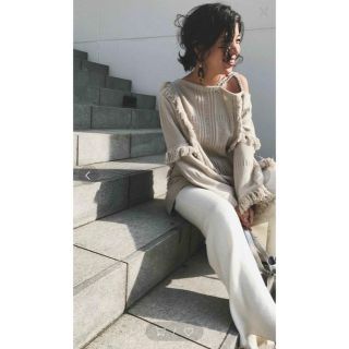 アメリヴィンテージ(Ameri VINTAGE)の(美品)AMERI SHOULDER STRAP KNIT(ニット/セーター)