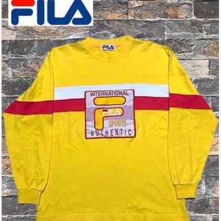 フィラ(FILA)の.FILA 希少 90s‼️ビックロゴ‼️早い者勝ち‼️(Tシャツ/カットソー(七分/長袖))