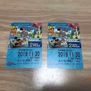 ディズニー(Disney)のディズニーリゾートライン2DAY PASS(遊園地/テーマパーク)