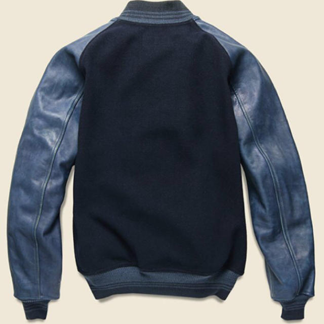 RRL - 新品*RRL*インディゴ バーシティジャケット*M*ダブル RRL - 新品*RRL*インディゴ バーシティジャケット*M*ダブル