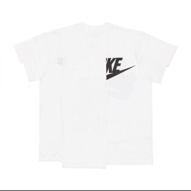 sacai(サカイ)のNIKE sakai 白、L メンズのトップス(Tシャツ/カットソー(半袖/袖なし))の商品写真