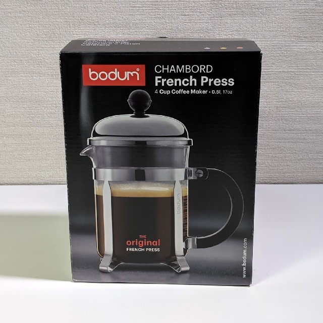 bodum(ボダム)のBodum フレンチプレス シャンボード 500ml 黒 ボダム 0.5l インテリア/住まい/日用品のキッチン/食器(調理道具/製菓道具)の商品写真