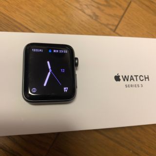 アップルウォッチ(Apple Watch)のApple Watch series 3 42mm aluminum(腕時計(デジタル))