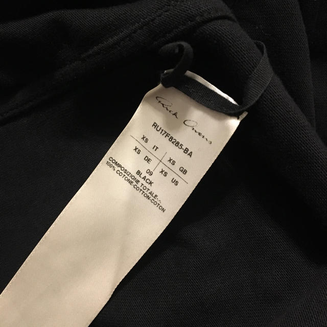 Rick Owens(リックオウエンス)の【美品】Rick Owens 2017fw HOODIE ブラック XS メンズのトップス(パーカー)の商品写真