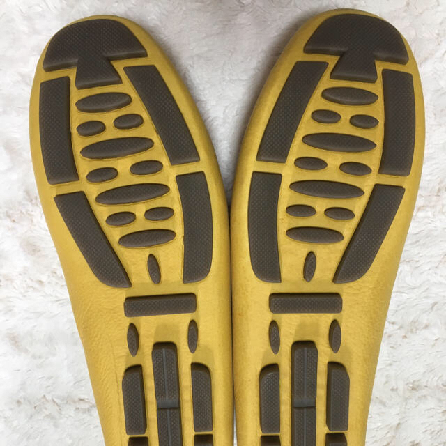 G.H.BASS(ジーエイチバス)のG.H.BASS ジーエイチバス レザー ローファー スリッポン 黄色 レディースの靴/シューズ(ローファー/革靴)の商品写真