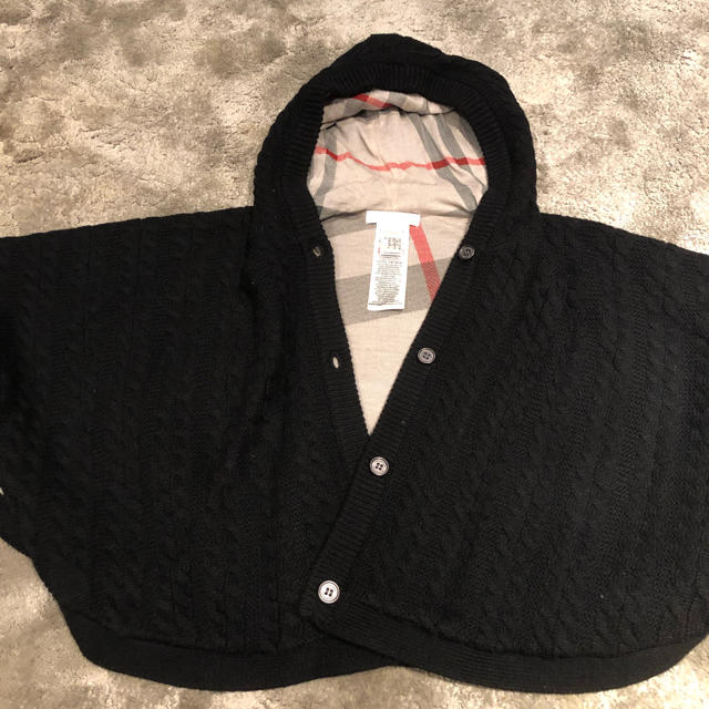 BURBERRY(バーバリー)のバーバリー チルドレン ポンチョ ブラック キッズ/ベビー/マタニティのキッズ服男の子用(90cm~)(ジャケット/上着)の商品写真