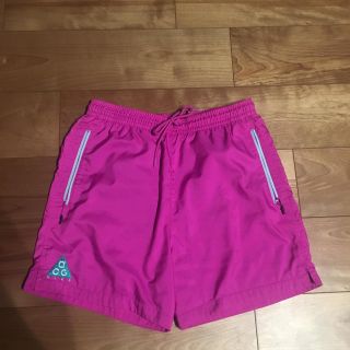 ナイキ(NIKE)のACG Wvn Shrts short M ナイキ ショーツ ピンク(ショートパンツ)