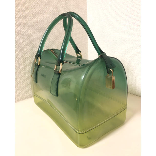 《美品》　フルラ　キャンディ　ミニ2Wayバッグ　シルバー系