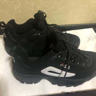 フィラ(FILA)のfila ダッドスニーカー 黒 韓国 ファッション(スニーカー)