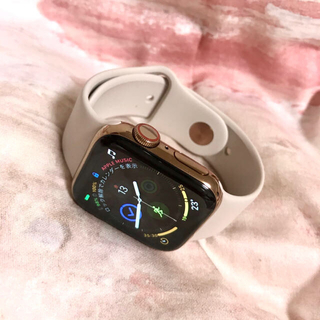 Apple Watch - AppleWatch Series4 ステンレス ゴールド 40mmの通販 by