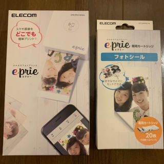 エレコム(ELECOM)の新品 エレコム モバイルフォトプリンター eprie 【フォトシールセット】(その他)