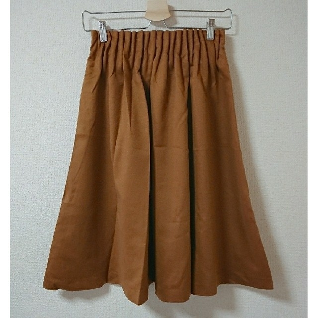 ABAHOUSE(アバハウス)のABAHOUSE ブラウン☆ひざ丈 スエード スカート レディースのスカート(ひざ丈スカート)の商品写真