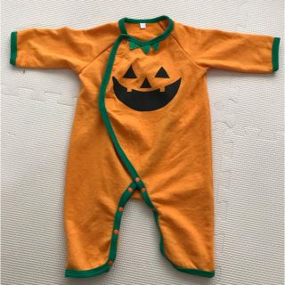 ハロウィン ベビー ロンパース パンプキン 70(ロンパース)