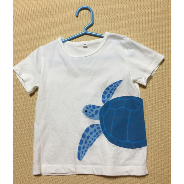 MUJI (無印良品)(ムジルシリョウヒン)の無印良品 Tシャツ100 キッズ/ベビー/マタニティのキッズ服男の子用(90cm~)(Tシャツ/カットソー)の商品写真